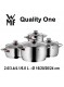 Puodų rinkinys 4 vnt. QUALITY ONE, COOL+ vėsios rankenos, Cromargan® 18/10 plienas, WMF (Vokietija)