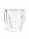 Termo stiklinės - puodeliai 2 vnt. CRISTALLO 250 ml, dvigubas stiklas, VIALLI® (Lenkija)