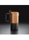 Espresso kavinukas KAFFE 10 puodelių, 18/10 plienas, juodas - auksas, BRA® (Ispanija)
