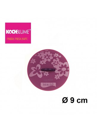Dangtis universalus FRISCHFIXX, Ø 9 cm, silikoninis, violetinis, KOCHBLUME® (Vokietija)