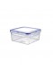 Dėžutė maistui kvadratinė 1,3 L CLIP AIRTIGHT, su silikono tarpine, HOBBY LIFE® (Turkija)