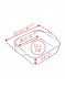 Kepimo / serviravimo indas APPOLIA kvadratinis 16,3x16,3x5,4 cm 1,1 L, keramika, raudonas, PEUGEOT (Prancūzija)