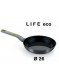 Keptuvė universali Ø 26 cm, eco keraminė danga, liejinio korpusas, LIFE, BRA® (Ispanija)