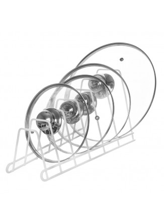 Stovas dangčiams ir lėkštėms 34x13,5x19 cm, baltas, ORION (Čekija)