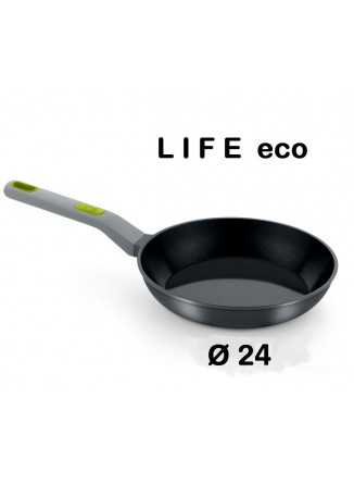 Keptuvė universali Ø 24 cm, eco keraminė danga, liejinio korpusas, LIFE, BRA® (Ispanija)