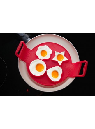 Forma 4 kiaušiniams ar blyneliams kepti, silikonas, GADGET MASTER®