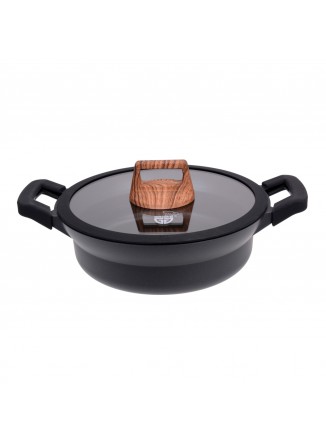 Troškintuvas / keptuvė 1,7 L, Ø 24 cm, su stikliniu dangčiu, GRÄWE (Vokietija)