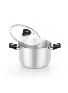 Puodas su dangčiu 6,4 L, Ø 24 cm, bakelito rankenėlės, ELITE, MONIX® (Ispanija)