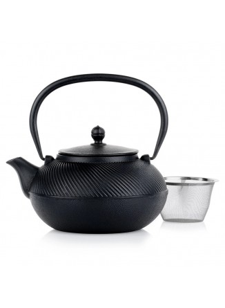 Arbatinis su sieteliu / virdulys 1,0 L, ketus, juodas, VILDE, ORION (Lenkija)