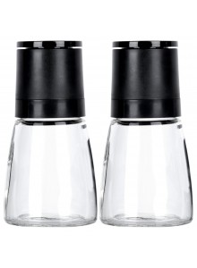 Malūnėliai 2 vnt. pipirams / druskai / prieskoniams, keraminės girnos, VILDE, ORION (Lenkija)