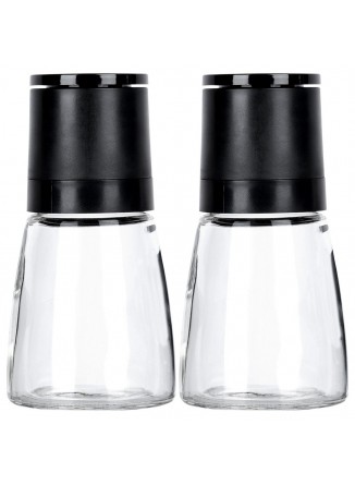 Malūnėliai 2 vnt. pipirams / druskai / prieskoniams, keraminės girnos, VILDE, ORION (Lenkija)