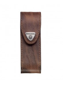 Dėklas lenktiniam peiliui, odinis, tamsiai rudas, VICTORINOX (Šveicarija)