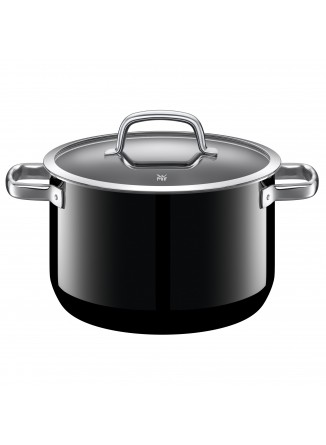 Puodas aukštas 3,7 L, juoda spalva, FUSIONTEC, WMF (Vokietija)