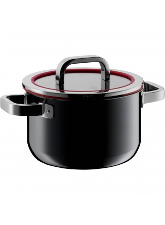 Puodas aukštas 3,7 L su funkciniu dangčiu, juoda spalva, FUSIONTEC FUNCTIONAL, WMF (Vokietija)