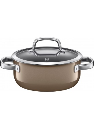 Puodas žemas 2,4 L, tamsaus žalvario spalva, FUSIONTEC MINERAL, WMF (Vokietija)