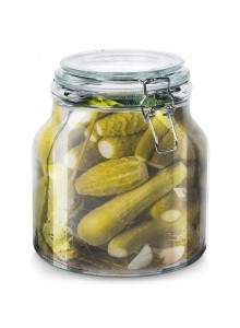 Indas maistui ir rauginimui 2,4 L IRMA, su tarpine ir užsegimu, stiklas, ORION (Čekija)