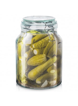 Indas maistui ir rauginimui 3,4 L IRMA, su tarpine ir užsegimu, stiklas, ORION (Čekija)