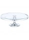 Padėklas tortui / serviravimui 32 cm, ant kojelės, stiklas, PASABAHCE (Turkija)