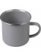 Puodelis emaliuotas 300 ml, pilkas, GRÄWE (Vokietija)