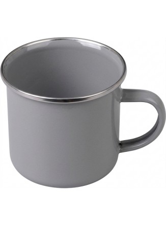 Puodelis emaliuotas 300 ml, pilkas, GRÄWE (Vokietija)