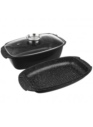 Troškintuvas 5 L GRANDE AROMA 3in1, 39x22 cm, su dviem dangčiais, ORION (Čekija)