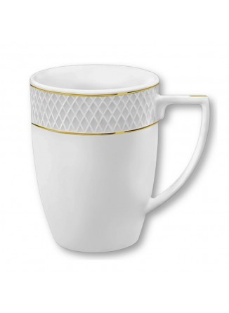 Puodelis 450 ml, porcelianas su aukso dekoru, DIAMOND GOLD, WILMAX (Jungtinė Karalystė)
