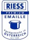Puodelis pienui 1,0L LEMON PUR, porceliano emalis, gelsvas, RIESS (Austrija)
