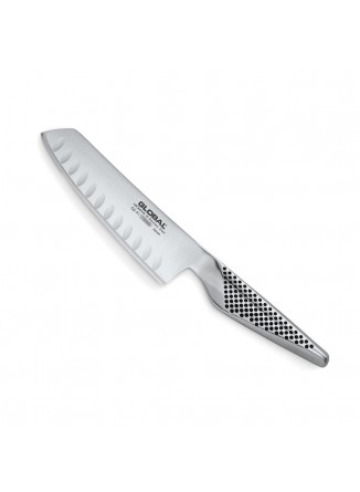 GLOBAL GS-91 daržovių peilis 14 cm su įdubomis, YOSHIKIN (Japonija)