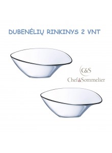 Dubenėliai serviravimui 3 komp.x2 vnt., stiklas, SELECTION by Chef & Sommelier, ARC (Prancūzija)