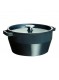 Troškintuvas - puodas su dangčiu 6,3 L SLOWCOOK, apvalus Ø 28 cm, emaliuotas ketus, pilkas, PYREX (Prancūzija)