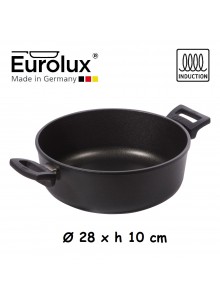 Liejinio troškintuvas Ø 28x10 cm, indukcinis, apvalus, EUROLUX® (Vokietija)