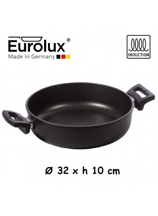 Liejinio troškintuvas Ø 32x10 cm, indukcinis, apvalus, EUROLUX® (Vokietija)