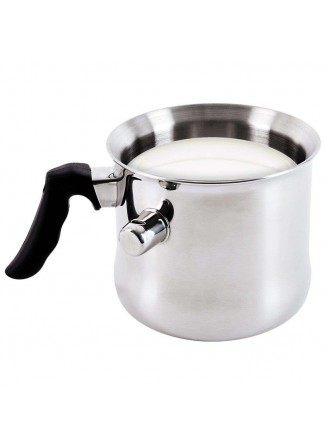 Puodelis pienui šildyti 1,3 L, dvisienis plieninis, ORION (Čekija)