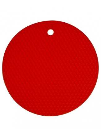 Padėkliukas silikoninis Ø 18 cm, apvalus, raudonas, KOCHBLUME® (Vokietija)