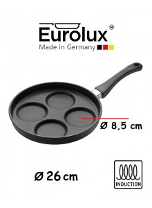 Liejinio keptuvė kiaušiniams ir blyneliams Ø 26 cm, indukcinė, EUROLUX® (Vokietija)