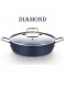Puodas žemas su dangčiu Ø 28 cm, 4,0 L, indukcinis, DIAMOND, MONIX® (Ispanija)