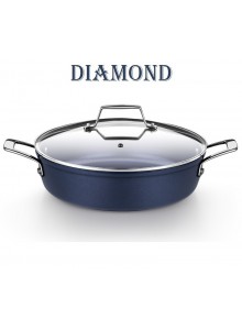 Puodas žemas su dangčiu Ø 28 cm, 4,0 L, indukcinis, DIAMOND, MONIX® (Ispanija)